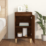 Bedside Cabinet Brown Oak 40x35x70 cm Engineered Wood - Side View