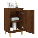 Bedside Cabinet Brown Oak 40x35x70 cm Engineered Wood - Top-Down View