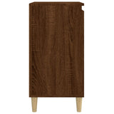 Bedside Cabinet Brown Oak 40x35x70 cm Engineered Wood - Close-Up Angle