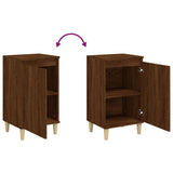 Bedside Cabinet Brown Oak 40x35x70 cm Engineered Wood - Low Angle