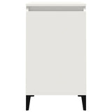 Bedside Cabinet White 40x35x70 cm Engineered Wood