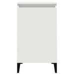 Bedside Cabinet White 40x35x70 cm Engineered Wood