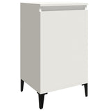 Bedside Cabinets 2 pcs White 40x35x70 cm Engineered Wood - 45-Degree Angle