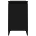 Bedside Cabinet Black 40x35x70 cm Engineered Wood