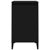 Bedside Cabinet Black 40x35x70 cm Engineered Wood - 45-Degree Angle