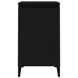 Bedside Cabinets 2 pcs Black 40x35x70 cm Engineered Wood