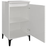 Bedside Cabinets 2 pcs High Gloss White 40x35x70cm Engineered Wood - Rear View