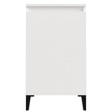 Bedside Cabinets 2 pcs High Gloss White 40x35x70cm Engineered Wood