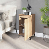 Bedside Cabinets 2 pcs Sonoma Oak 40x35x70 cm Engineered Wood - Side View