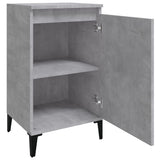 Bedside Cabinets 2 pcs Concrete Grey 40x35x70 cm Engineered Wood - Rear View