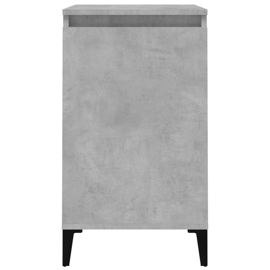 Bedside Cabinets 2 pcs Concrete Grey 40x35x70cm Engineered Wood