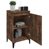 Bedside Cabinet Smoked Oak 40x35x70 cm Engineered Wood - Top-Down View
