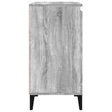 Bedside Cabinets 2 pcs Grey Sonoma 40x35x70 cm Engineered Wood - Low Angle