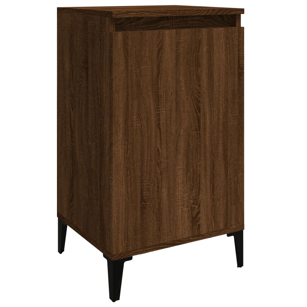Bedside Cabinet Brown Oak 40x35x70 cm Engineered Wood