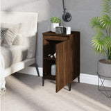 Bedside Cabinet Brown Oak 40x35x70 cm Engineered Wood