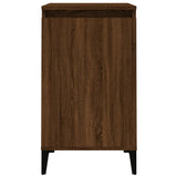 Bedside Cabinet Brown Oak 40x35x70 cm Engineered Wood - 45-Degree Angle