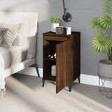Bedside Cabinets 2 pcs Brown Oak 40x35x70 cm Engineered Wood - Side View