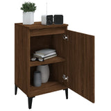 Bedside Cabinets 2 pcs Brown Oak 40x35x70 cm Engineered Wood - Top-Down View