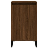 Bedside Cabinets 2 pcs Brown Oak 40x35x70 cm Engineered Wood - Close-Up Angle