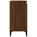 Bedside Cabinets 2 pcs Brown Oak 40x35x70 cm Engineered Wood - Low Angle