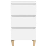 Bedside Cabinet White 40x35x70 cm Engineered Wood