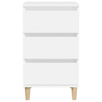 Bedside Cabinet White 40x35x70 cm Engineered Wood