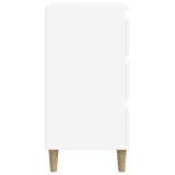 Bedside Cabinet White 40x35x70 cm Engineered Wood - Low Angle
