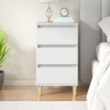 Bedside Cabinet White 40x35x70 cm Engineered Wood
