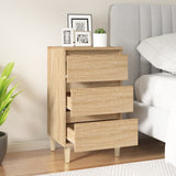 Bedside Cabinet Sonoma Oak 40x35x70 cm Engineered Wood - Side View