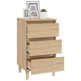 Bedside Cabinet Sonoma Oak 40x35x70 cm Engineered Wood - 45-Degree Angle