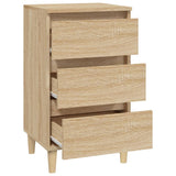 Bedside Cabinet Sonoma Oak 40x35x70 cm Engineered Wood - Close-Up Angle