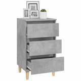 Bedside Cabinet Concrete Grey 40x35x70 cm Engineered Wood - 45-Degree Angle