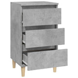 Bedside Cabinet Concrete Grey 40x35x70 cm Engineered Wood - Close-Up Angle