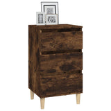Bedside Cabinet Smoked Oak 40x35x70 cm Engineered Wood - Top-Down View