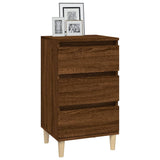 Bedside Cabinet Brown Oak 40x35x70 cm Engineered Wood - Top-Down View