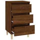 Bedside Cabinet Brown Oak 40x35x70 cm Engineered Wood - Close-Up Angle