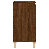 Bedside Cabinet Brown Oak 40x35x70 cm Engineered Wood - Low Angle