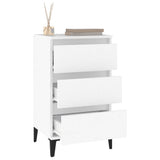 Bedside Cabinet White 40x35x70 cm Engineered Wood - Top-Down View