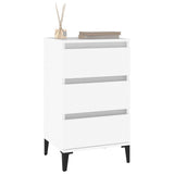 Bedside Cabinet White 40x35x70 cm Engineered Wood - 45-Degree Angle