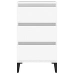 Bedside Cabinet White 40x35x70 cm Engineered Wood
