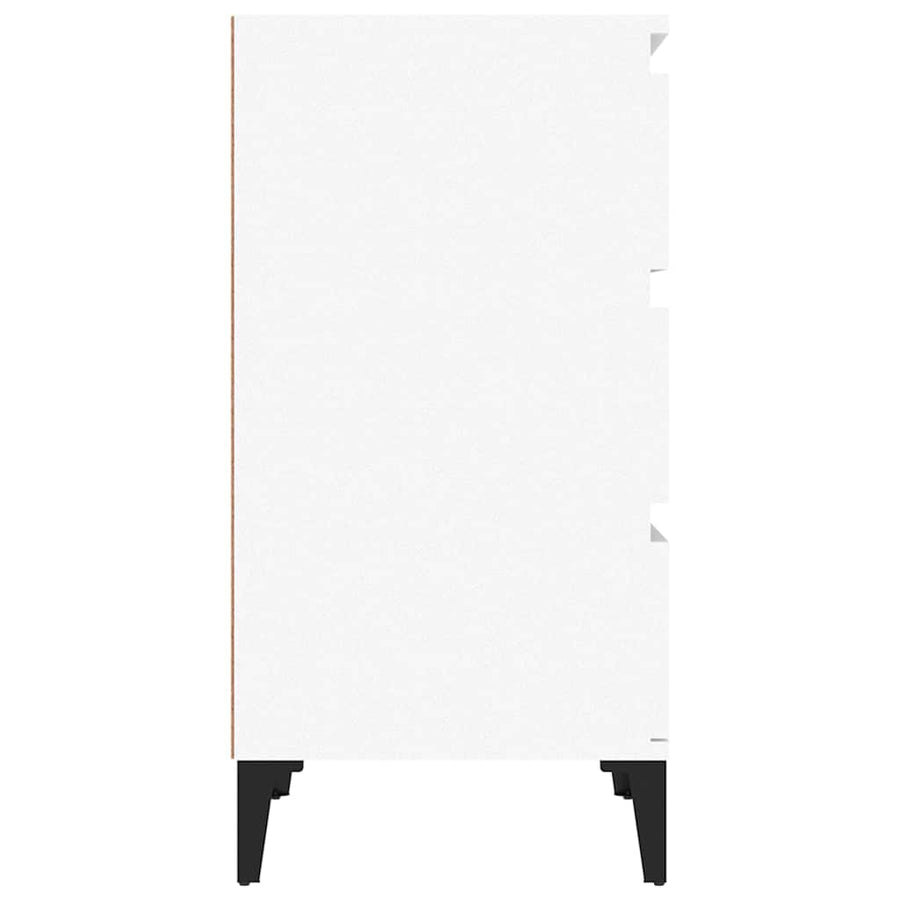Bedside Cabinet White 40x35x70 cm Engineered Wood