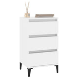 Bedside Cabinet High Gloss White 40x35x70 cm Engineered Wood - Top-Down View