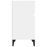 Bedside Cabinet High Gloss White 40x35x70 cm Engineered Wood