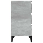 Bedside Cabinet Concrete Grey 40x35x70 cm Engineered Wood