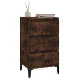 Bedside Cabinet Smoked Oak 40x35x70 cm Engineered Wood - Top-Down View