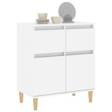 Sideboard High Gloss White 60x35x70 cm Engineered Wood - Top-Down View