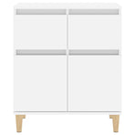 Sideboard High Gloss White 60x35x70 cm Engineered Wood