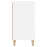 Sideboard High Gloss White 60x35x70 cm Engineered Wood - Low Angle