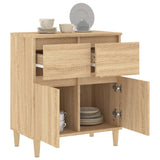 Sideboard Sonoma Oak 60x35x70 cm Engineered Wood - 45-Degree Angle