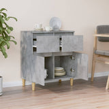 Sideboard Concrete Grey 60x35x70 cm Engineered Wood - Side View